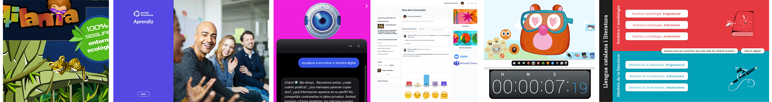 Equipo tecno-creativo trabajando